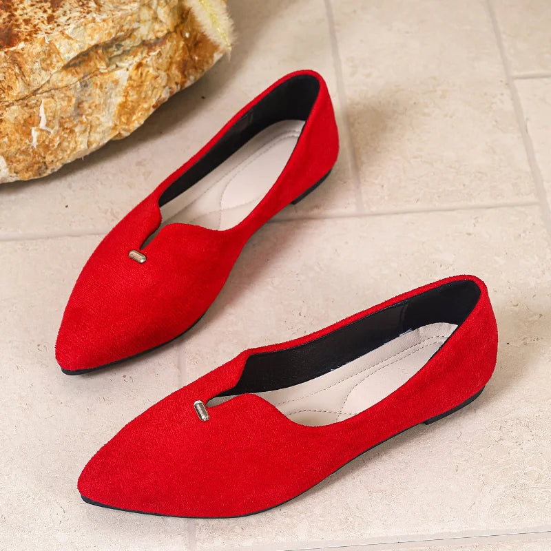 Pointed Toe Mary Jane Flats
