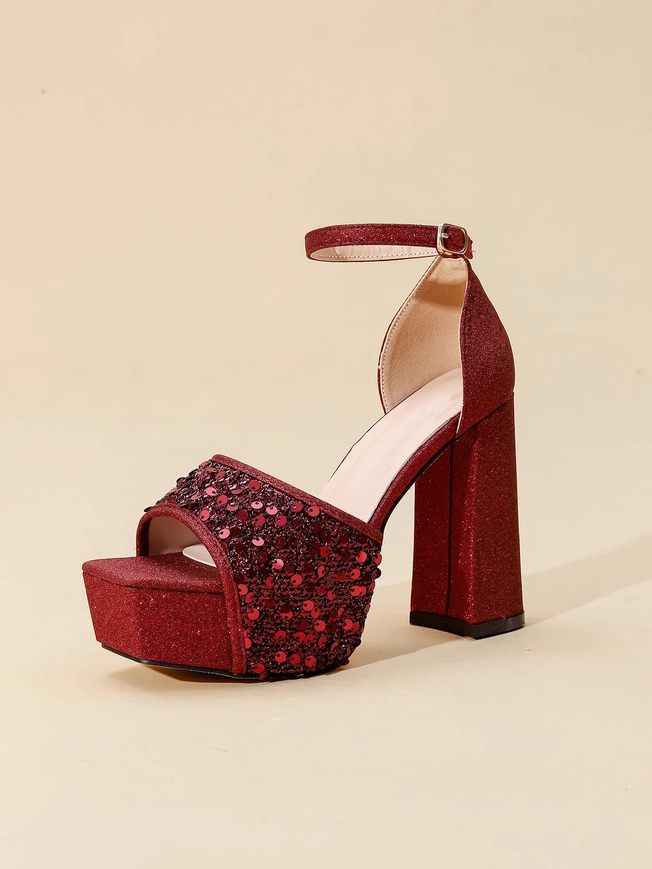 Square Toe Platform Performance Heels