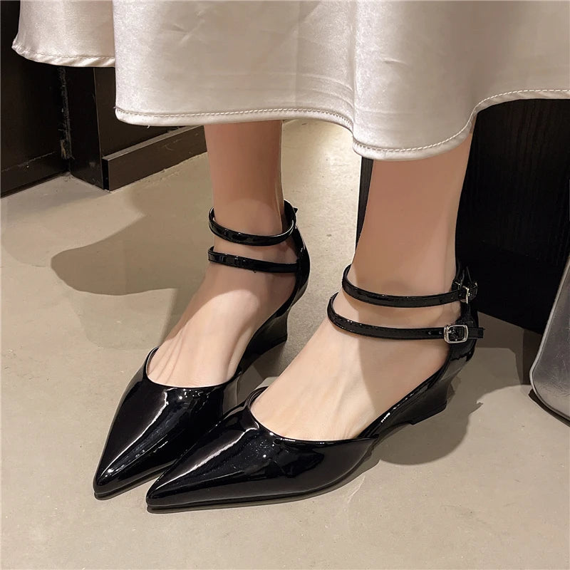 Pointed Toe Banquet Heel Sandals
