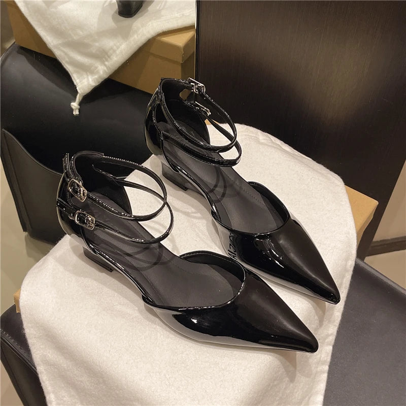 Pointed Toe Wedge Roman Sandals