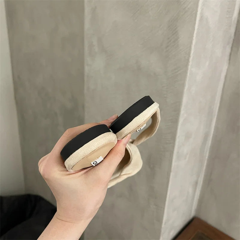 Sexy Twisted Square Toe Designer Mules