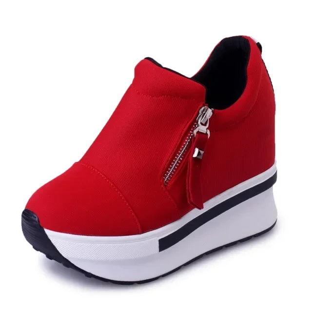 Sneakers Women Red Canvas