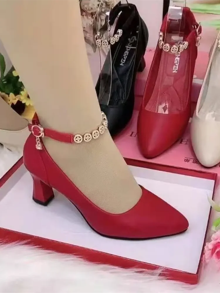 Elegant Patent Leather Wedge Heels