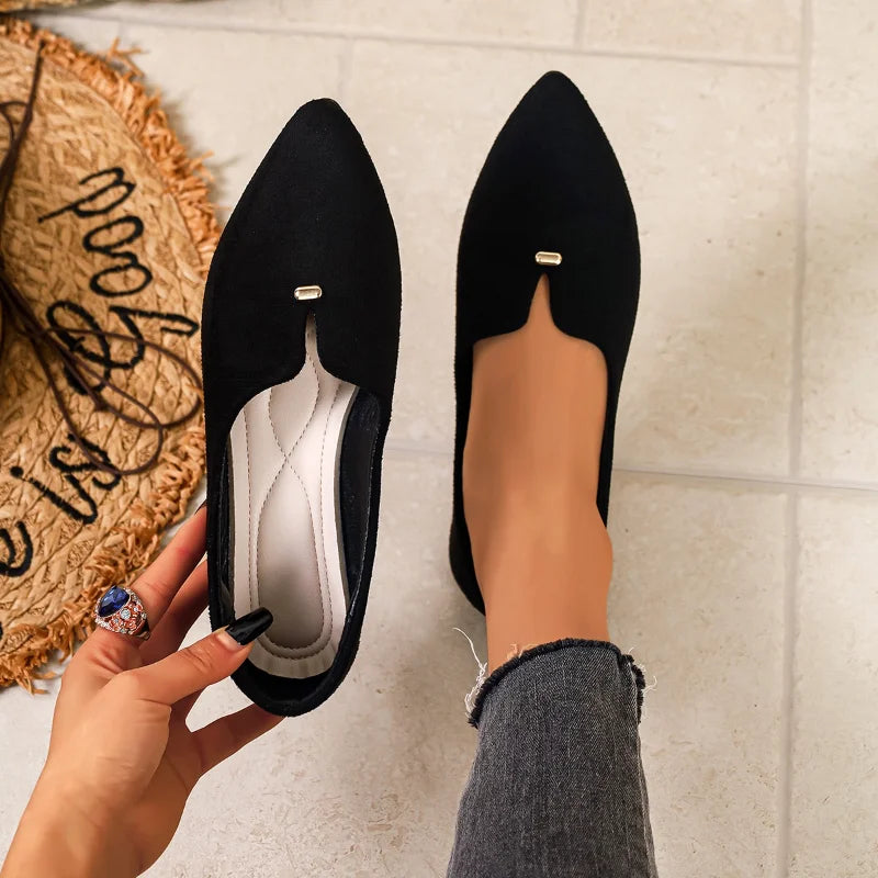 Pointed Toe Mary Jane Flats