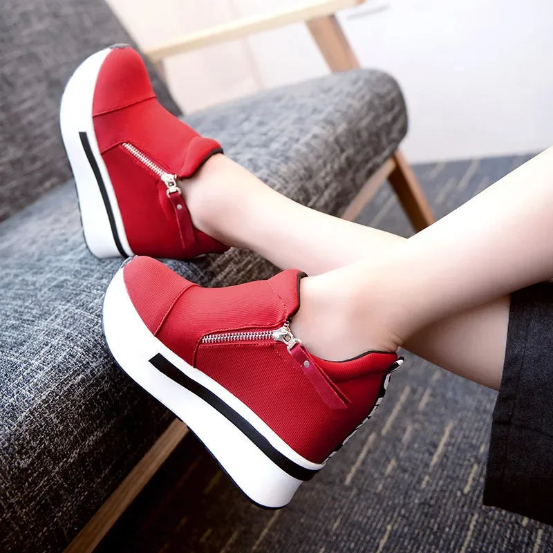 Sneakers Women Red Canvas