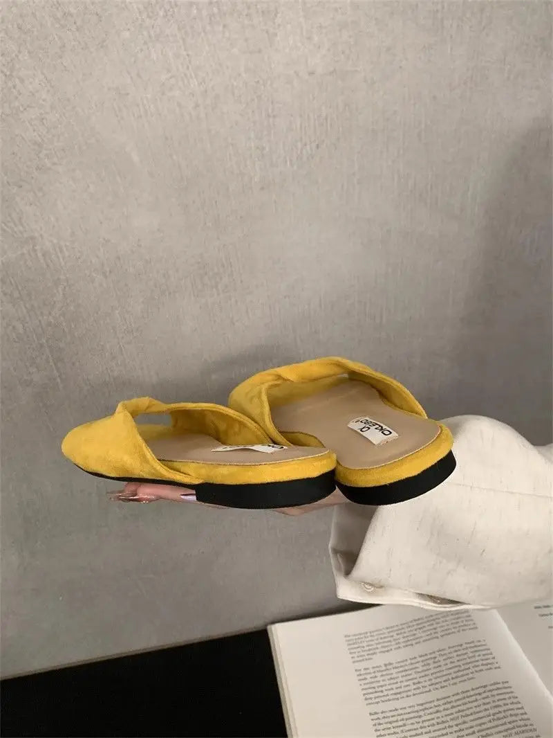 Sexy Twisted Square Toe Designer Mules