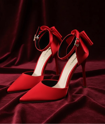 Cute Bow Tie Stiletto Pumps