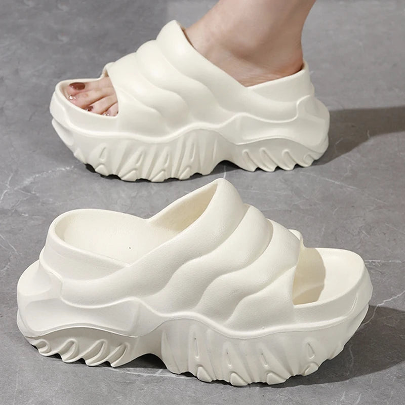 Sexy Twisted Square Toe Designer Mules