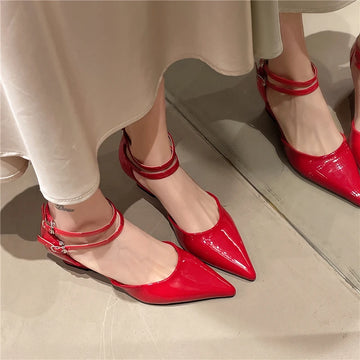 Pointed Toe Banquet Heel Sandals