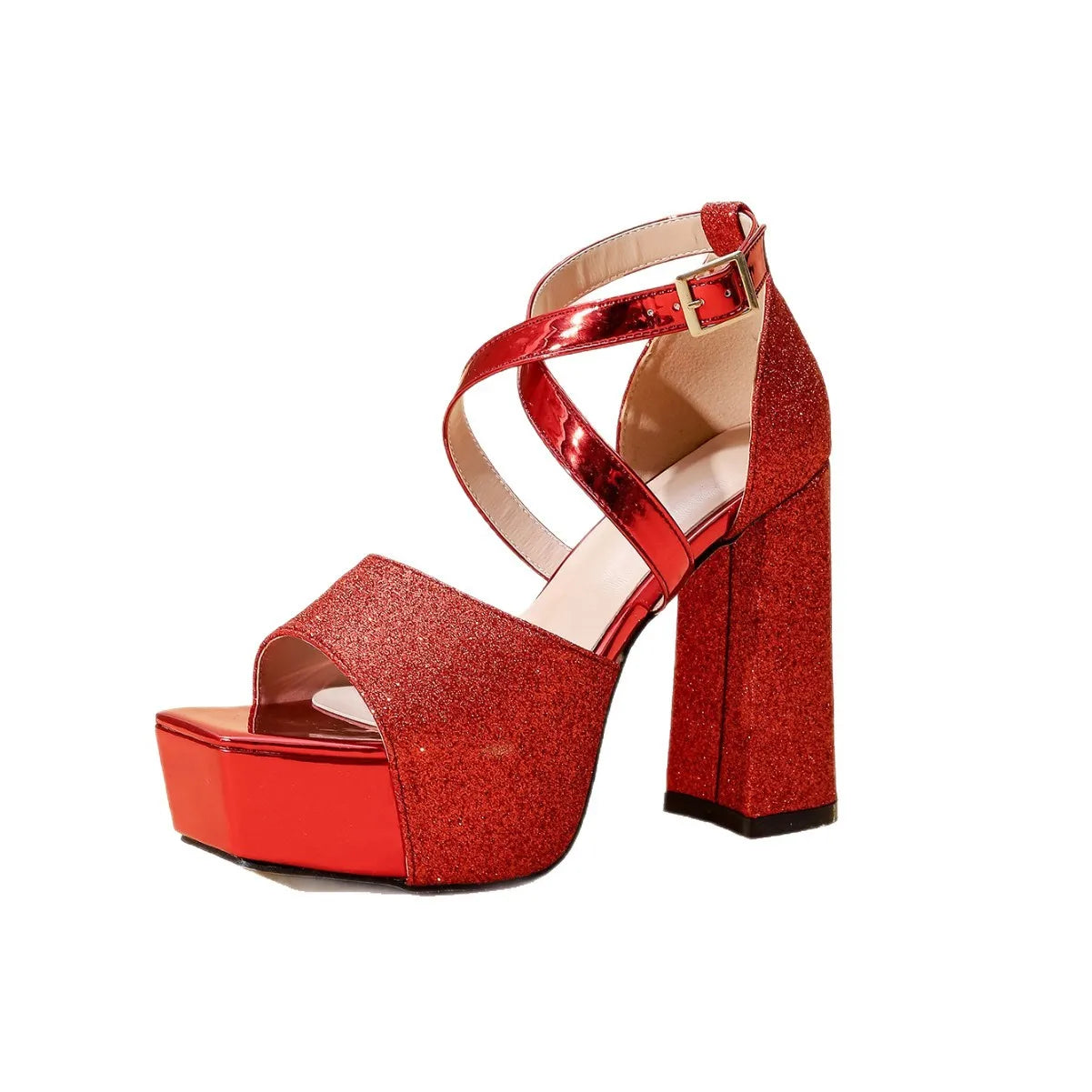 Square Toe Platform Performance Heels