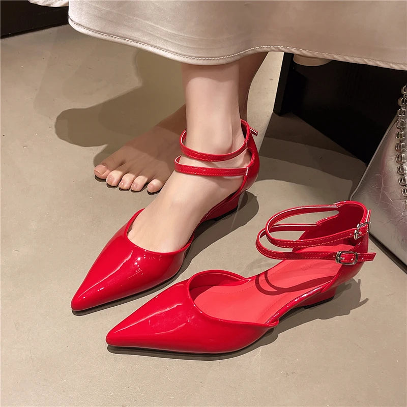 Pointed Toe Banquet Heel Sandals