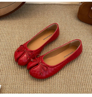 Split Toe Bow Tabi Flats