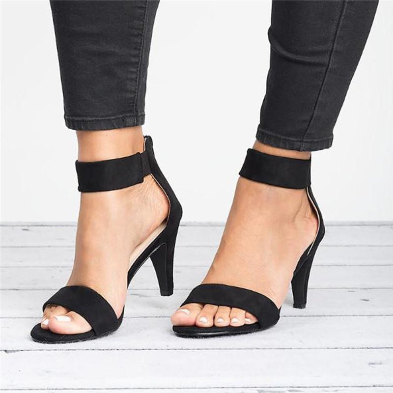 Women's Fashion High Heeled Thick Heel Sexy Sandals