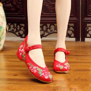 Ethnic Style Embroidered Shoes Beijing Cloth Shoes