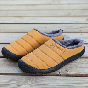 Non-slip Waterproof Velvet And Cotton Slippers