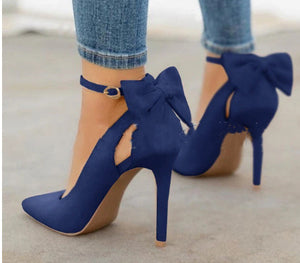 Women's bow stiletto heels