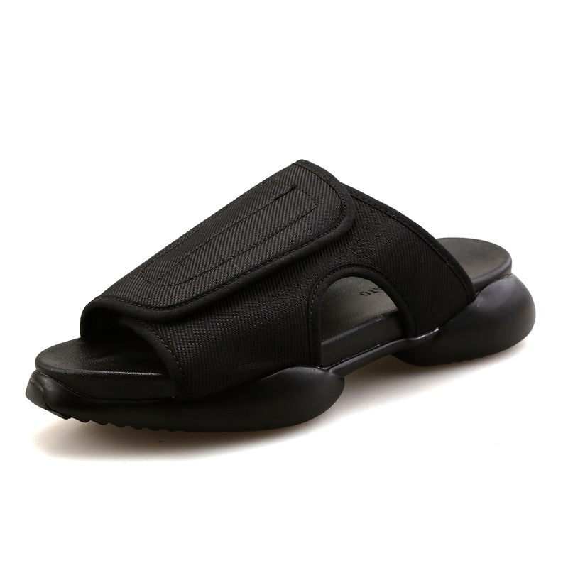 Summer Couple Sandals And Slippers Trend Thick-Soled Men's Slip-On Slippers