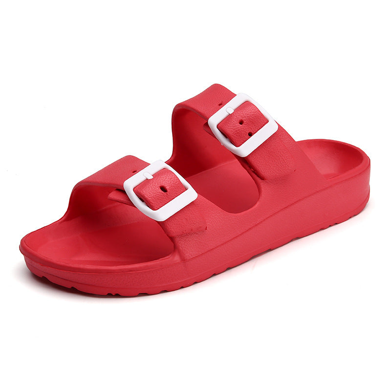 Men's sandals and slippers plus size white couple beach shoes