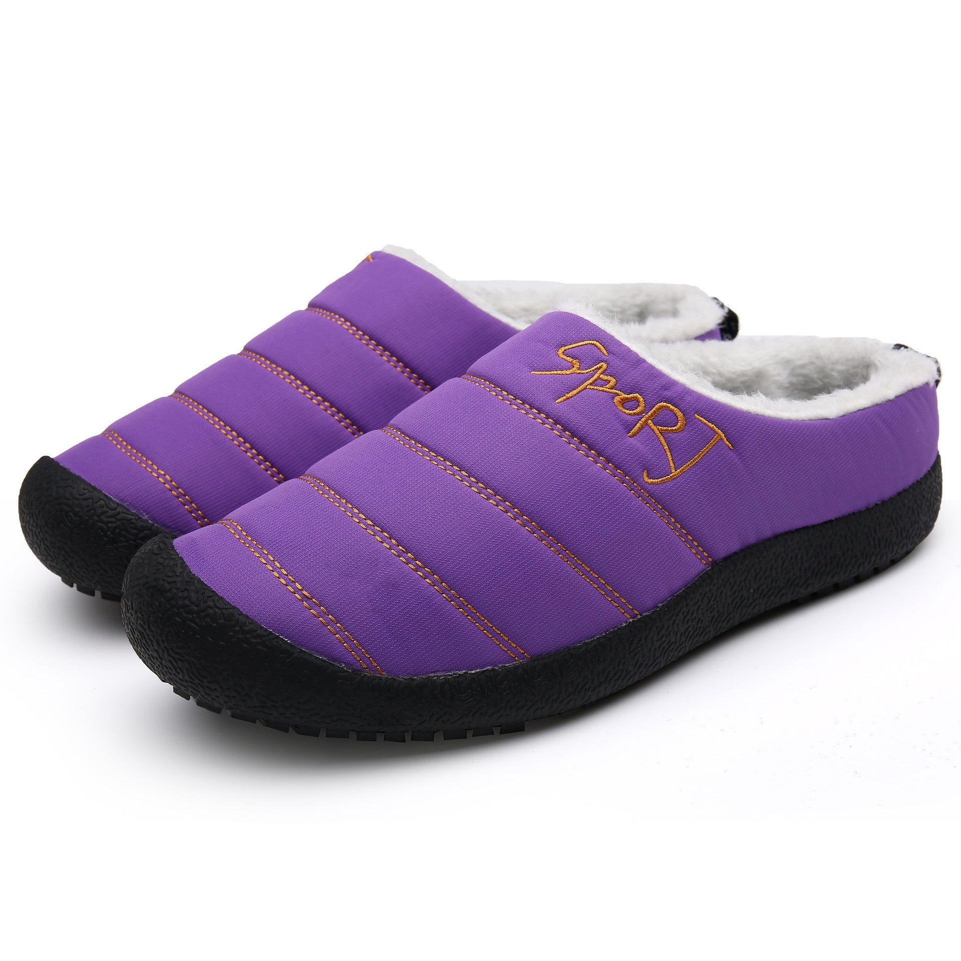 Non-slip Waterproof Velvet And Cotton Slippers