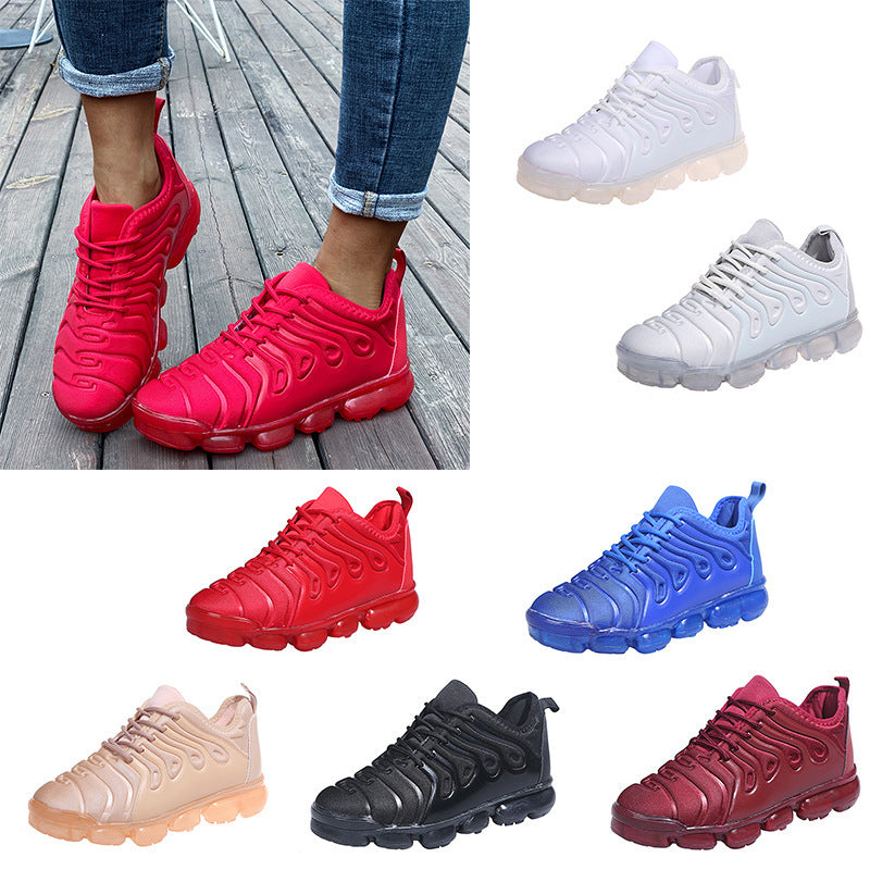 Air Cushion Bottom Increased Women's Shoes Tide Shoes Mesh Breathable Casual Sports Shoes