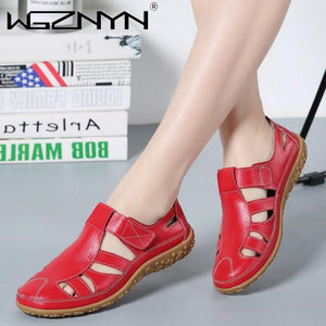 Genuine Leather Casual Flats Shoes