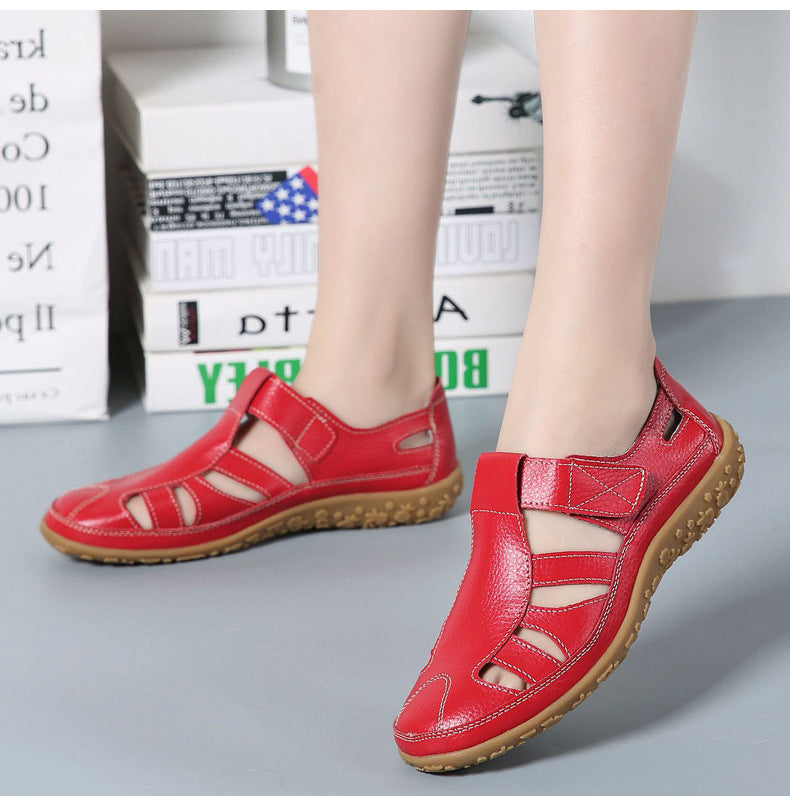 Genuine Leather Casual Flats Shoes