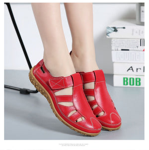 Genuine Leather Casual Flats Shoes